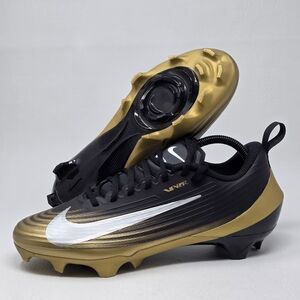 Nike Vapor Speed 3 Black Gold Football Cleats FB3303-003 Mens Size 8 New